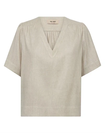 Mos Mosh - MMEliva Miri Bluse - Clay